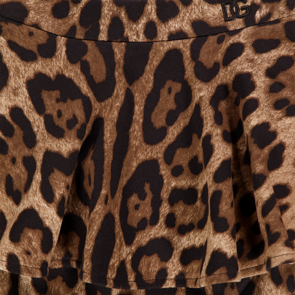 Dolce & Gabbana Baby Girls Skirt In Panther