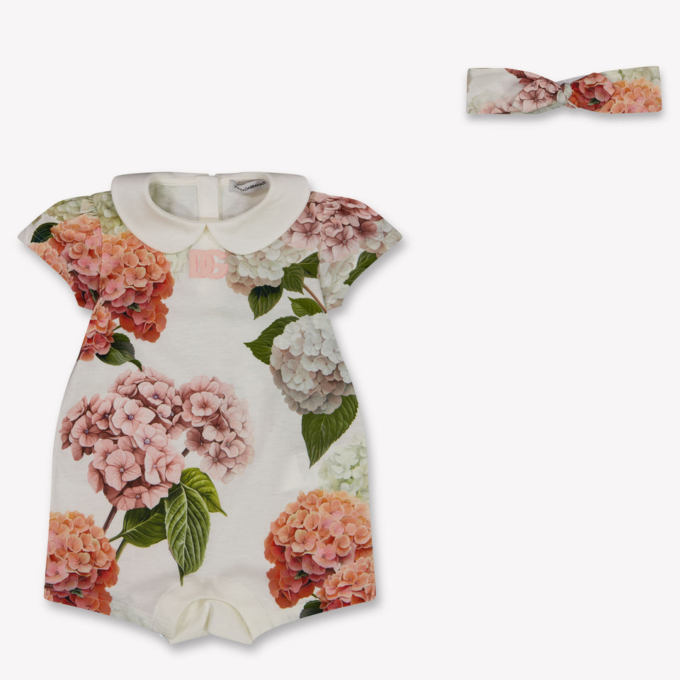 Dolce & Gabbana Baby Girls Playsuit In Light Pink