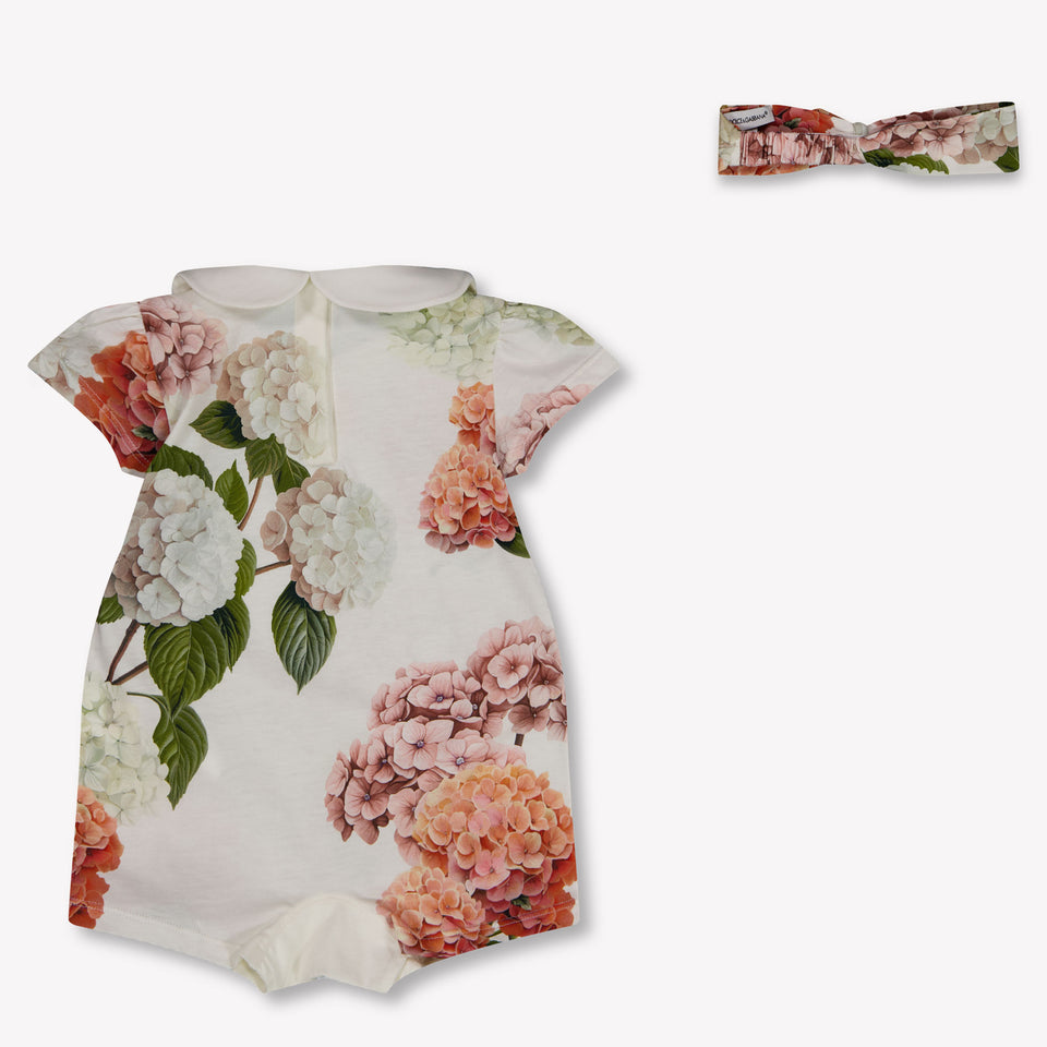 Dolce & Gabbana Baby Girls Playsuit In Light Pink