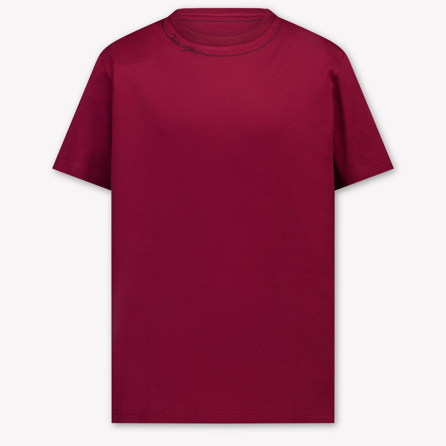 Dolce & Gabbana Kids Boys T-Shirt In Bordeaux