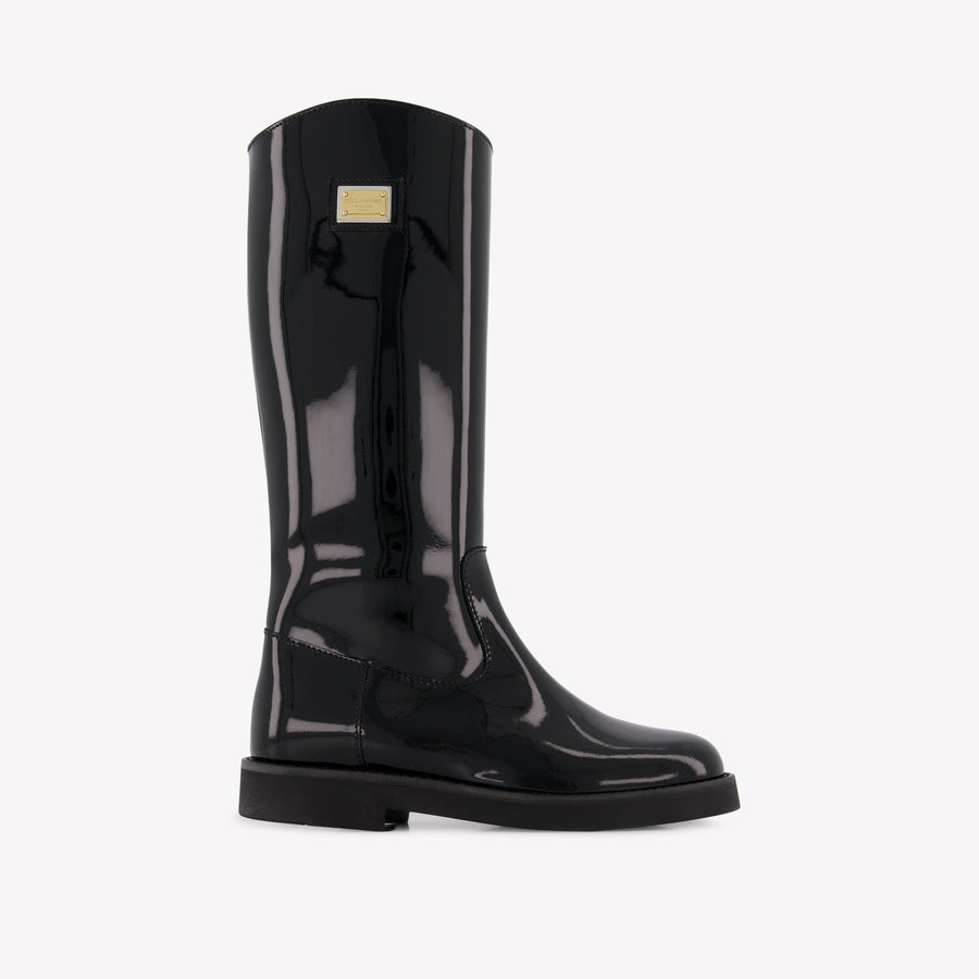 Dolce & Gabbana Girls Boots In Black