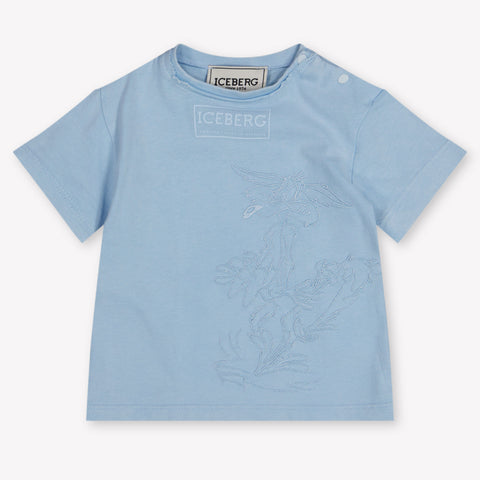 Iceberg Baby Jongens T-Shirt In Licht Blauw