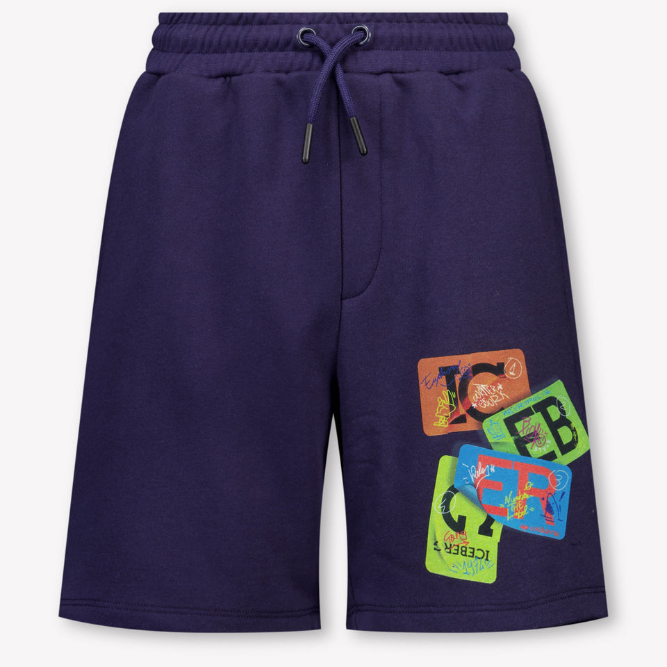 Iceberg Kids Boys Shorts In Navy