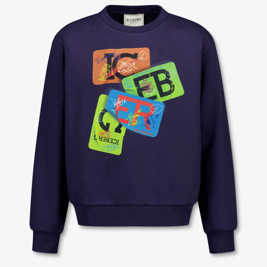 Iceberg Kinder Jongens Trui In Navy