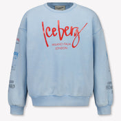 Iceberg Kids Boys Sweater In Light Blue