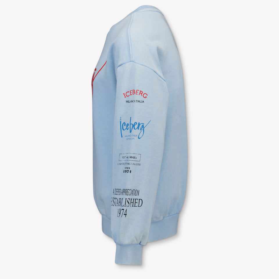 Iceberg Kids Boys Sweater In Light Blue