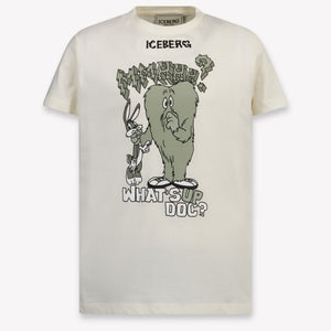 Iceberg Kinder Jongens T-Shirt In Off White