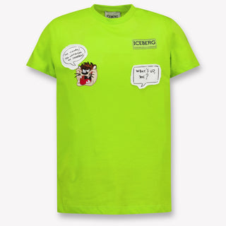 Iceberg Kids Boys T-Shirt In Lime