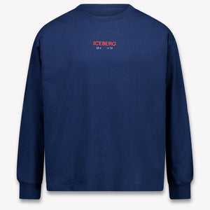 Iceberg Kinder Jongens T-Shirt In Navy