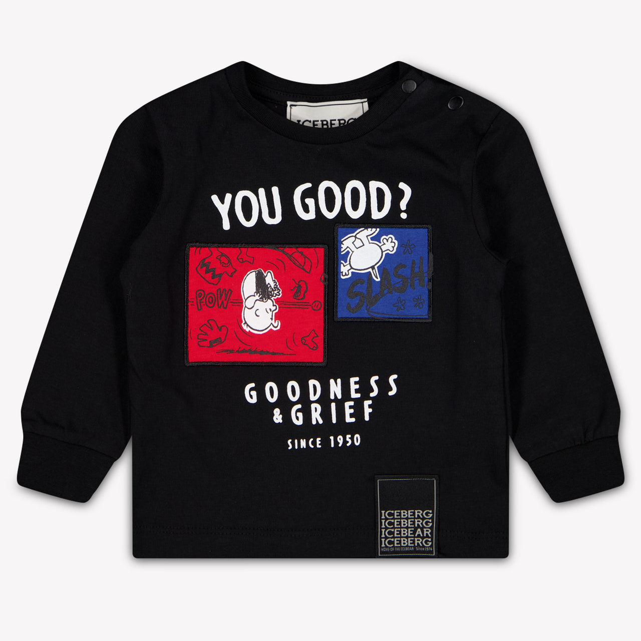 Iceberg Baby Jongens T-Shirt In Zwart