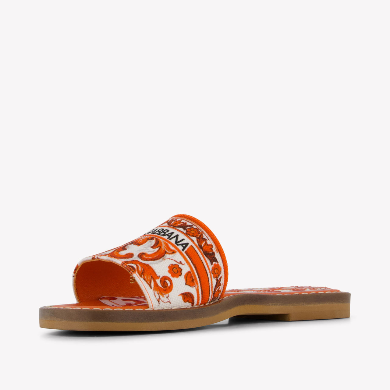 Dolce & Gabbana Kinder Meisjes Slippers In Oranje