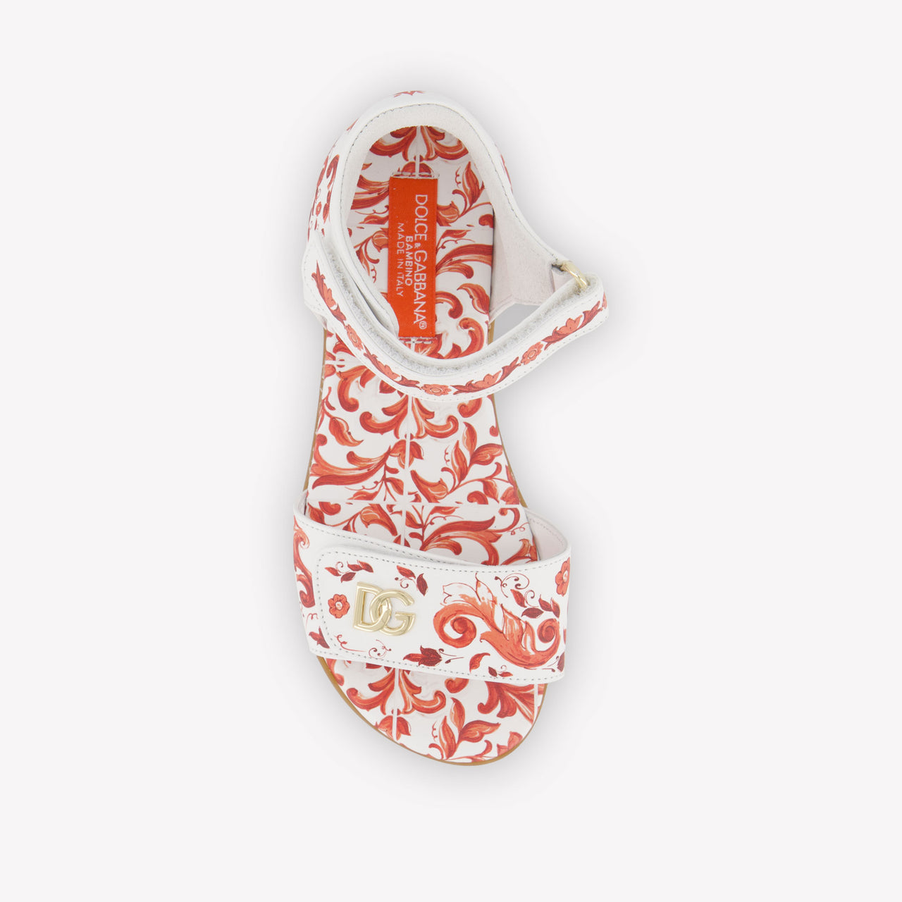 Dolce & Gabbana Girls Sandals In Orange