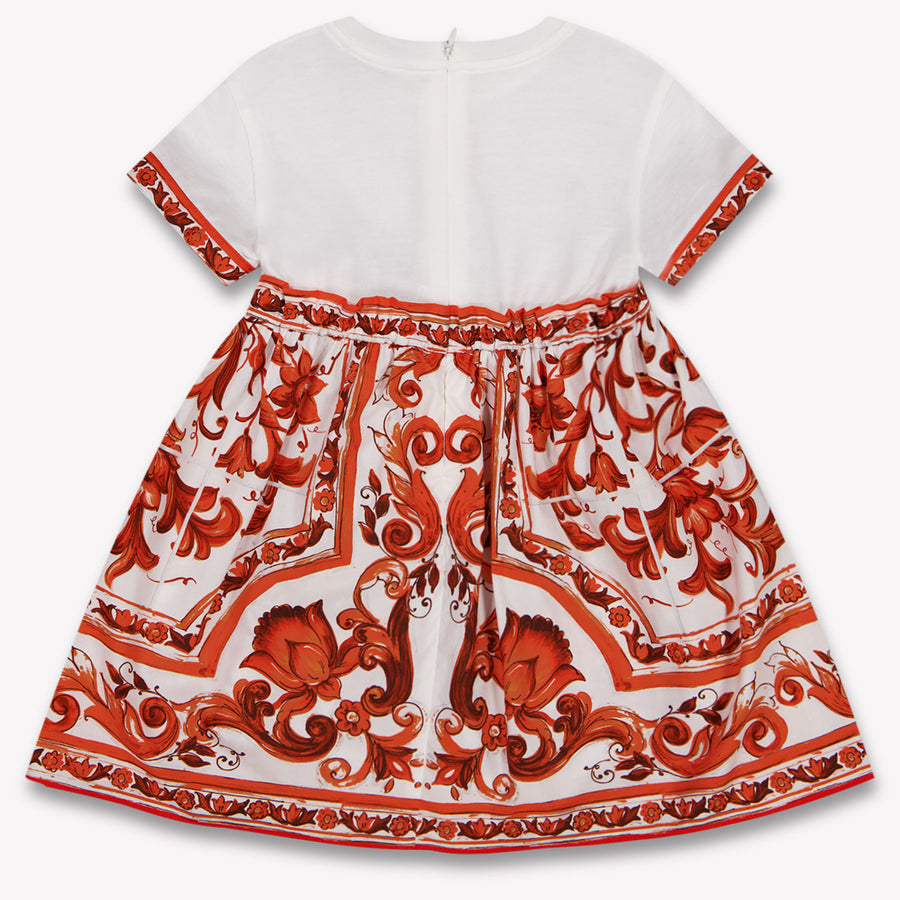 Dolce & Gabbana Baby Girls Dress In Orange