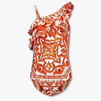 Dolce & Gabbana Kids Girls Swimwear In Orange