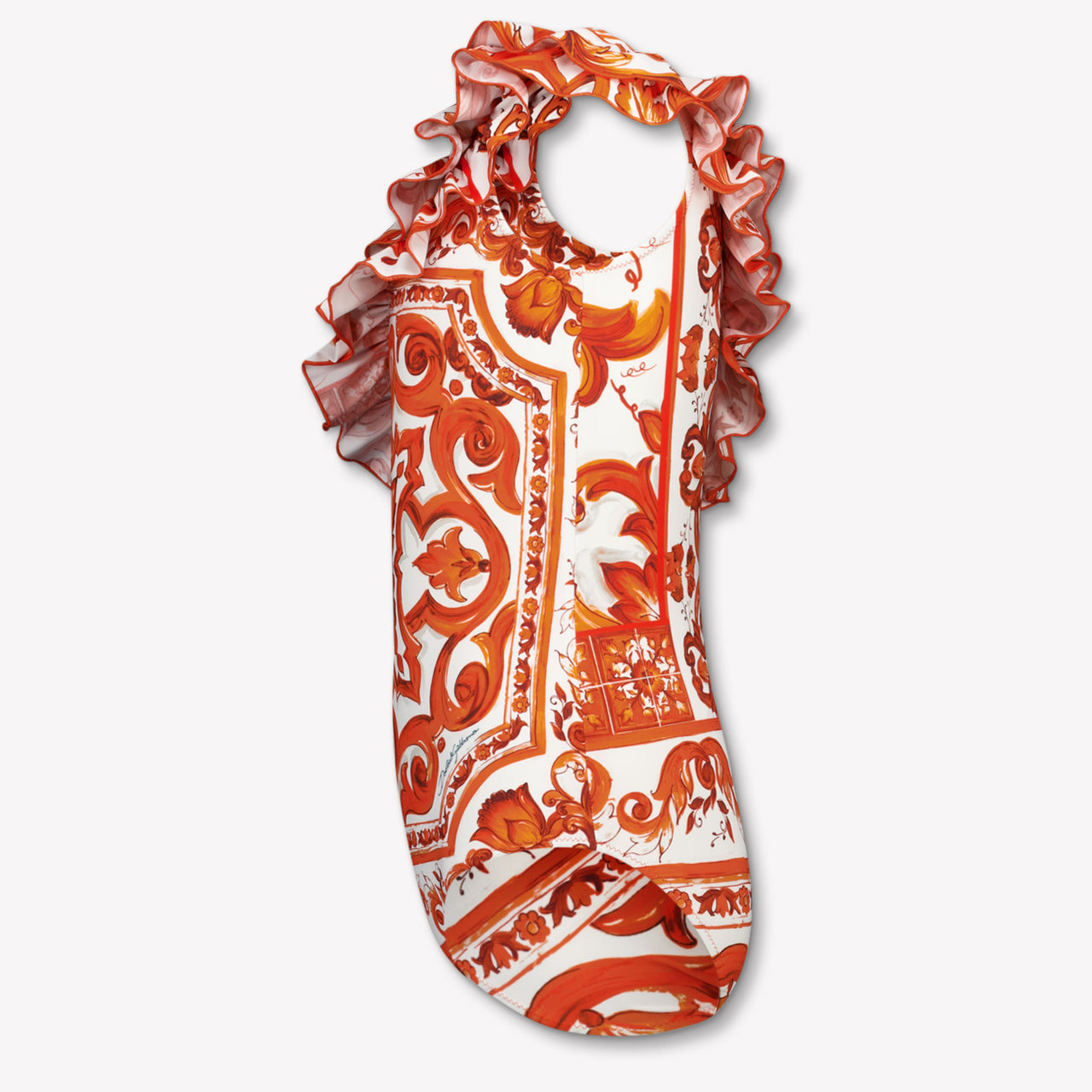 Dolce & Gabbana Kids Girls Swimwear In Orange