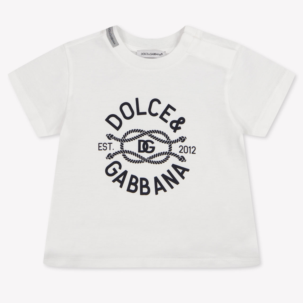 Dolce & Gabbana Baby Jongens T-Shirt In Wit
