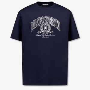 Dolce & Gabbana Kinder Jongens T-Shirt In Navy