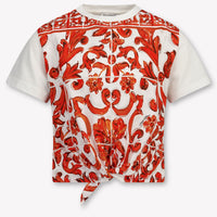 Dolce & Gabbana Kinder Meisjes T-Shirt In Oranje