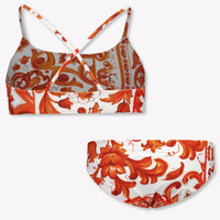 Dolce & Gabbana Kids Girls Swimwear In Orange