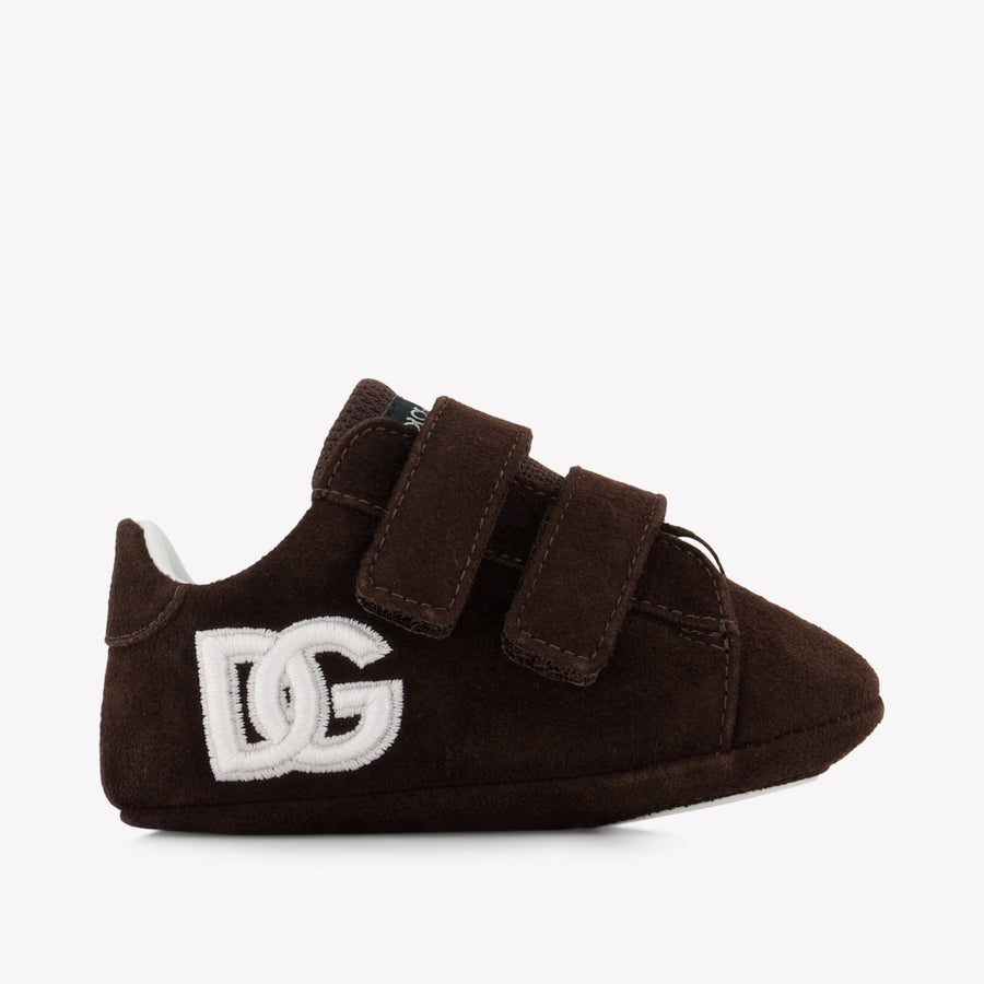 Dolce & Gabbana Baby Jongens Sneakers In Bruin