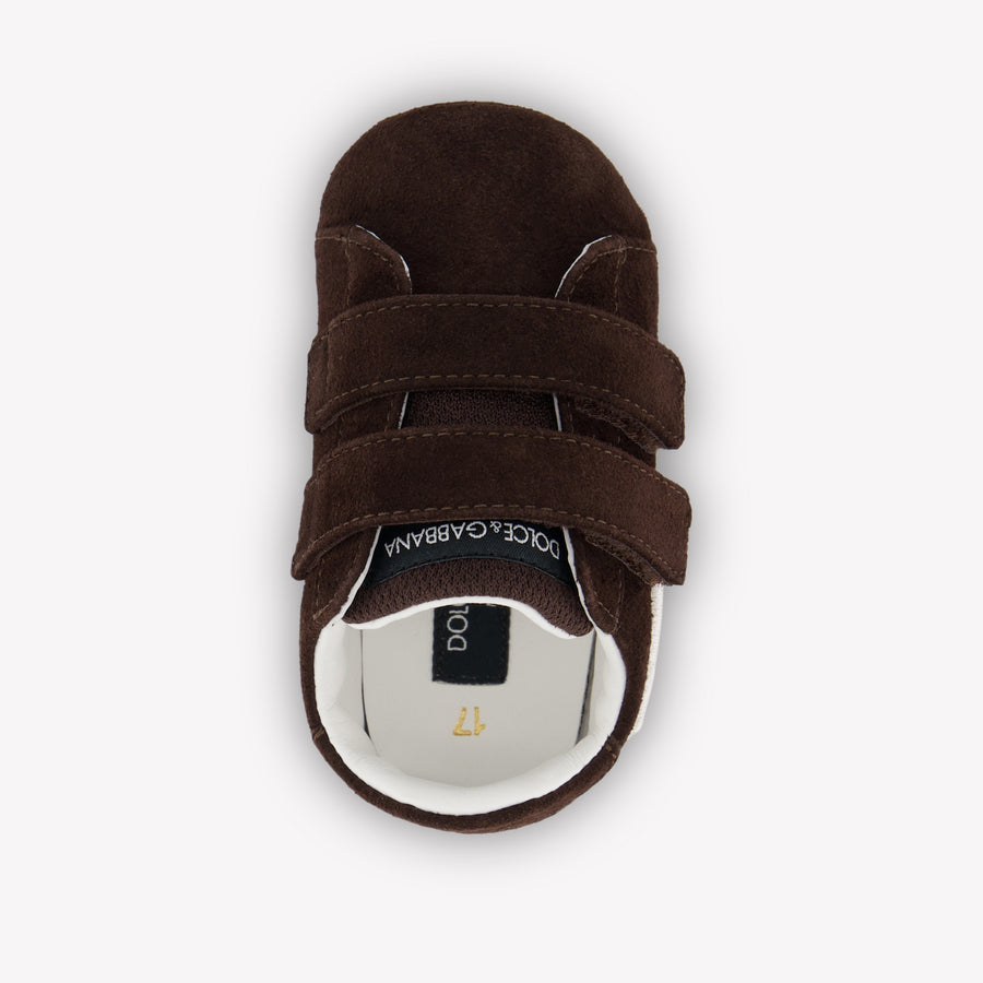 Dolce & Gabbana Baby Jongens Sneakers In Bruin