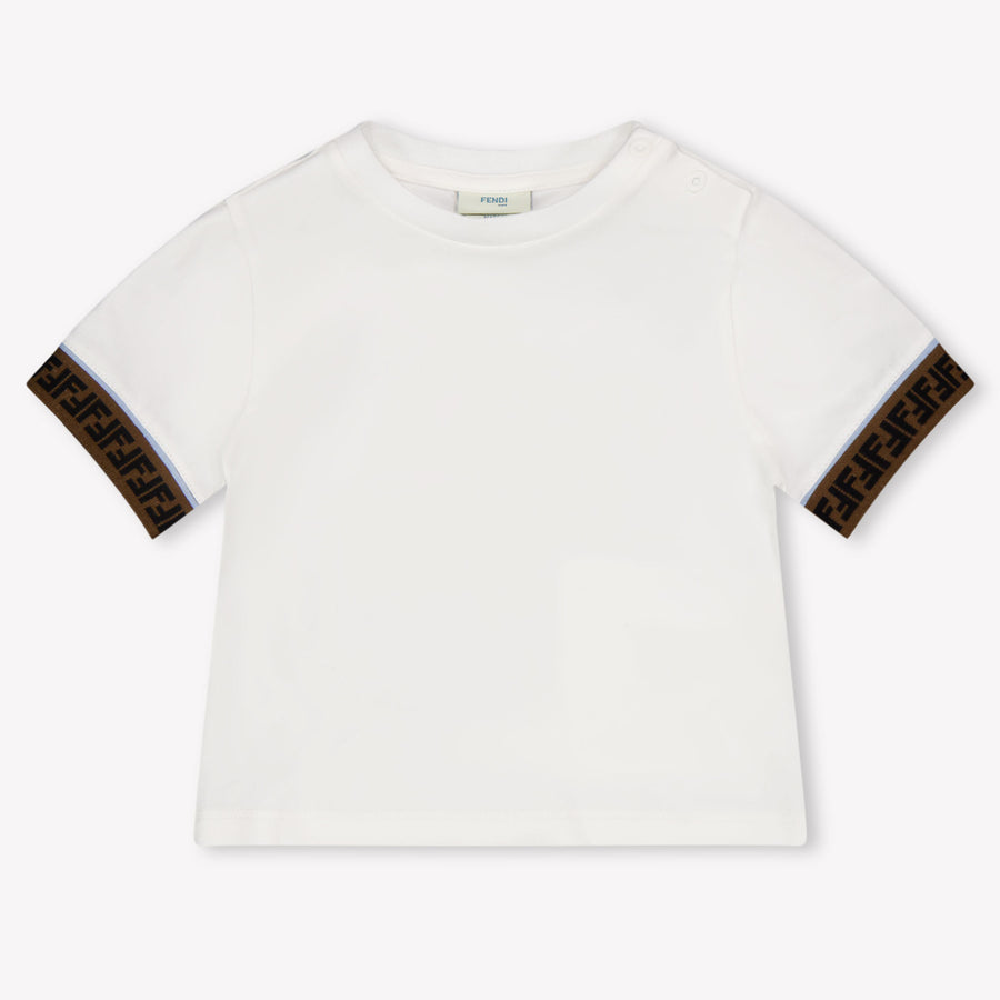 Fendi Baby Unisex T-Shirt in White