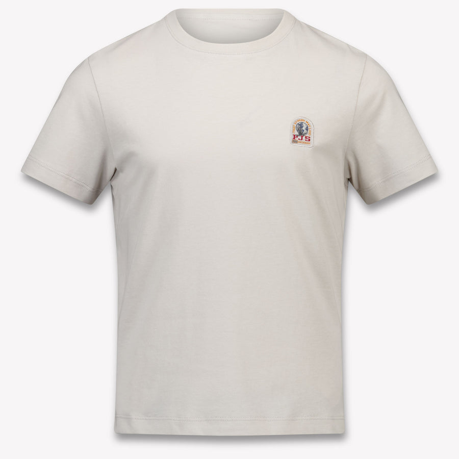 Parajumpers Patch Tee Kids Boys T-Shirt In Beige