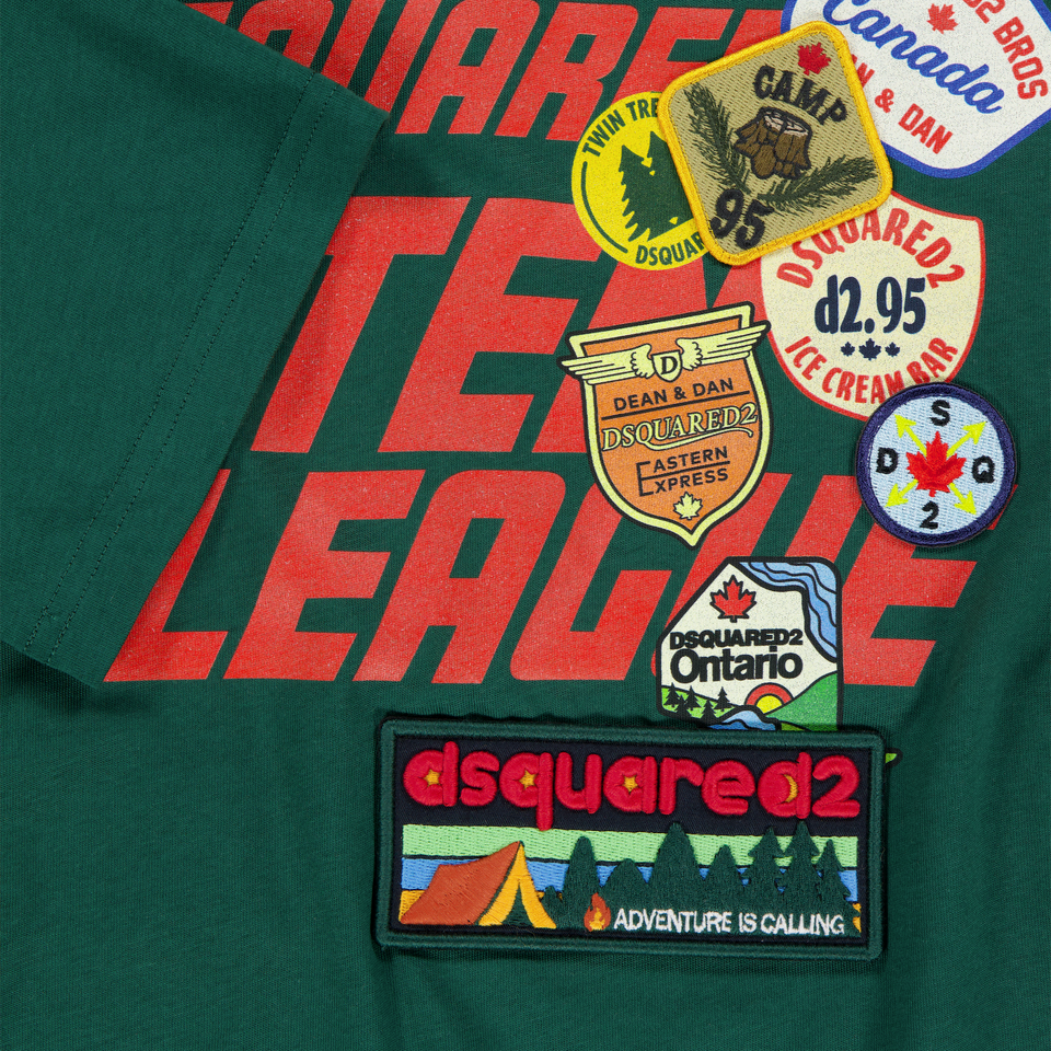 Dsquared2 Kids Boys T-Shirt In Dark Green