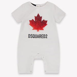 Dsquared2 Baby Boys Playsuit In White