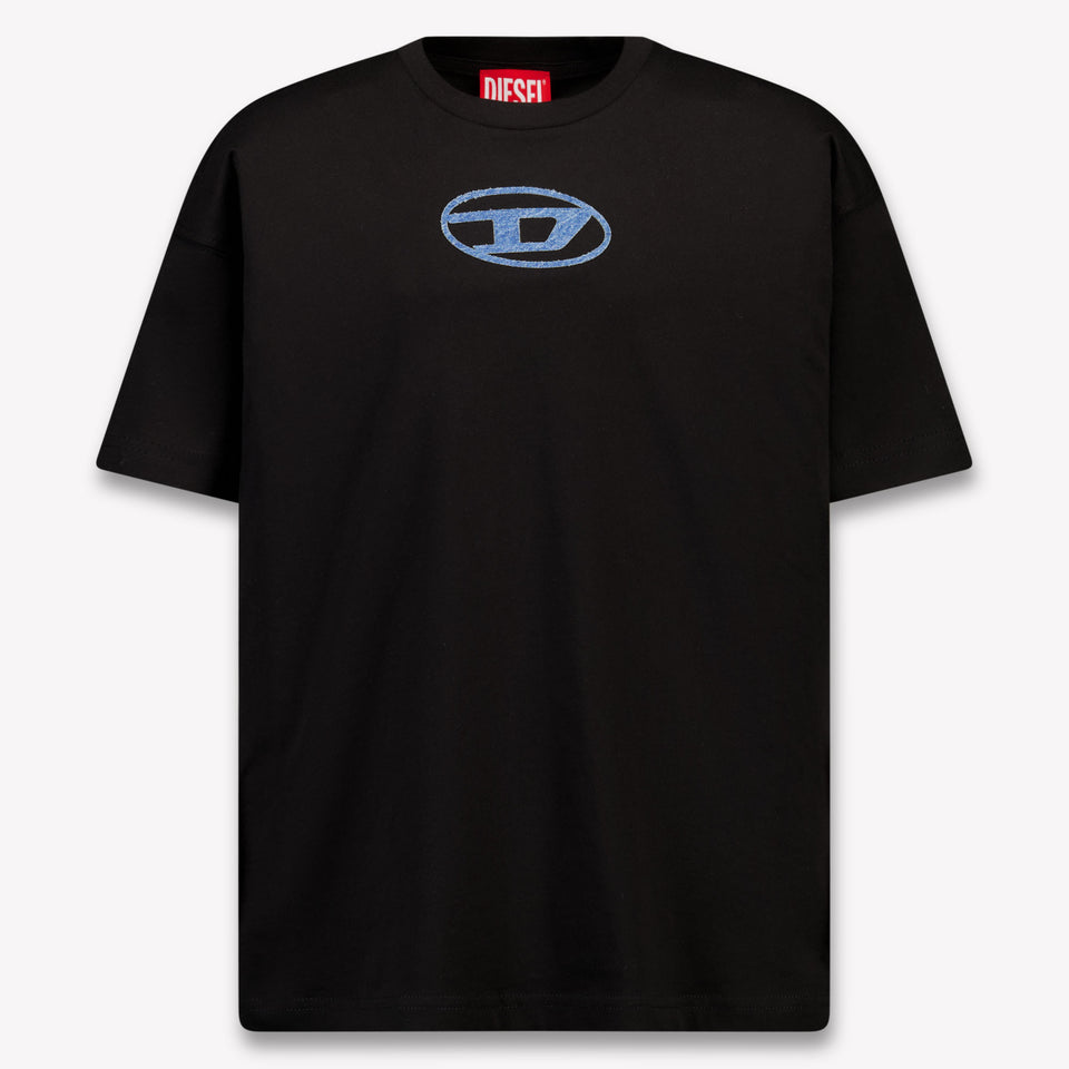 Diesel Kids Boys T-Shirt In Black