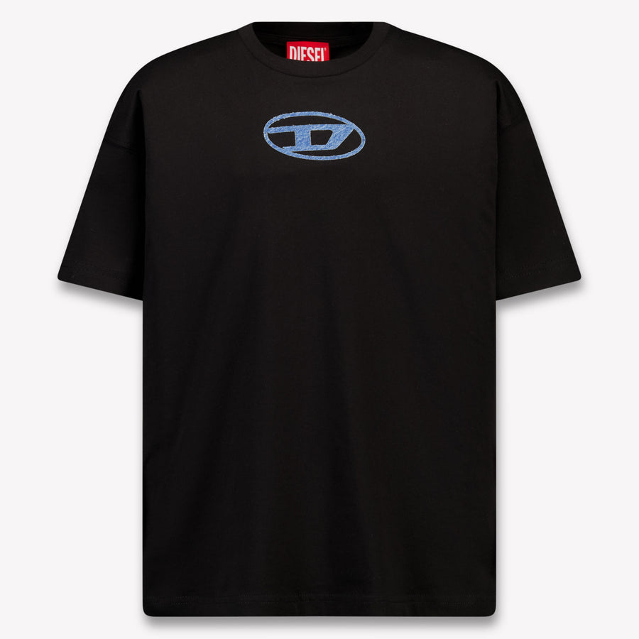 Diesel Kids Boys T-Shirt In Black