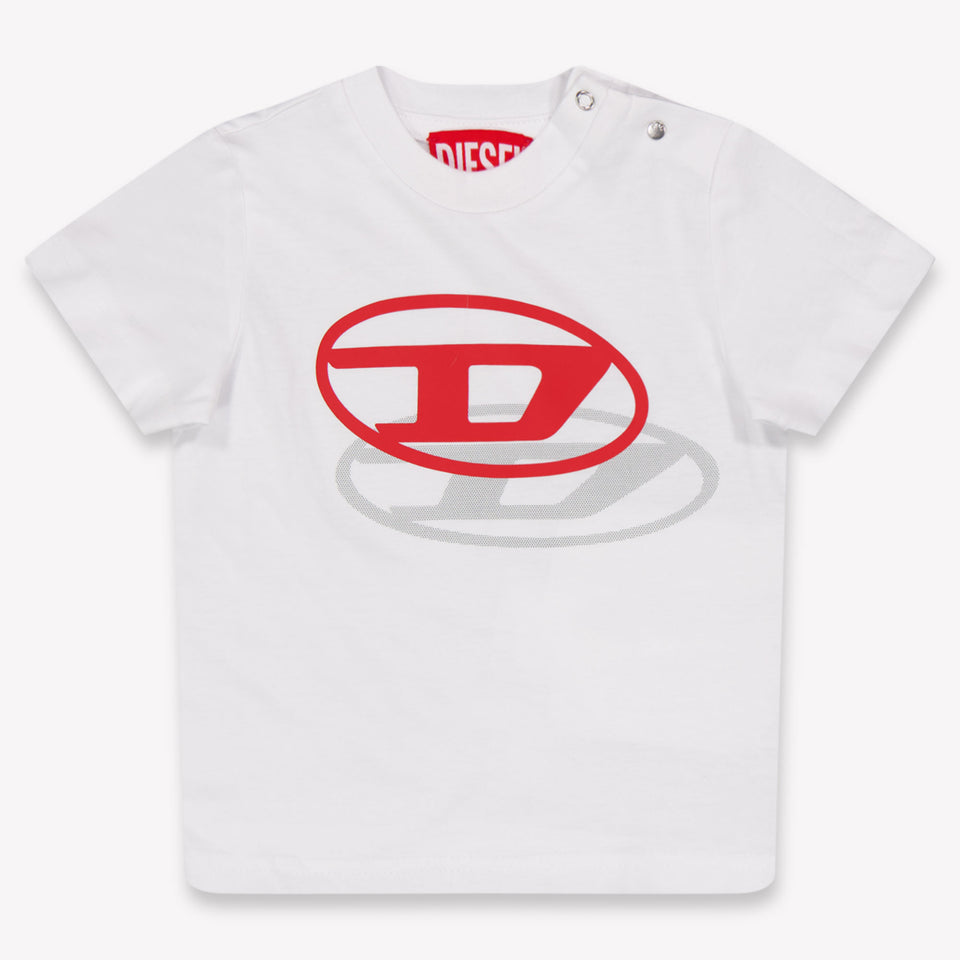 Diesel Baby Jongens T-Shirt In Wit