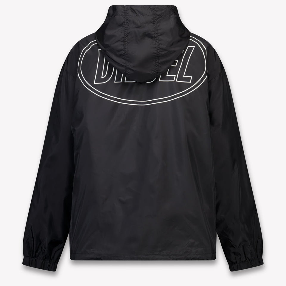 Diesel Kids Boys Zomerjas In Black
