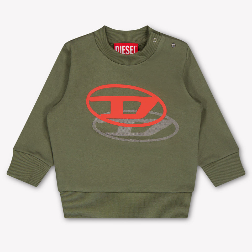 Diesel Baby Jongens Trui In Army