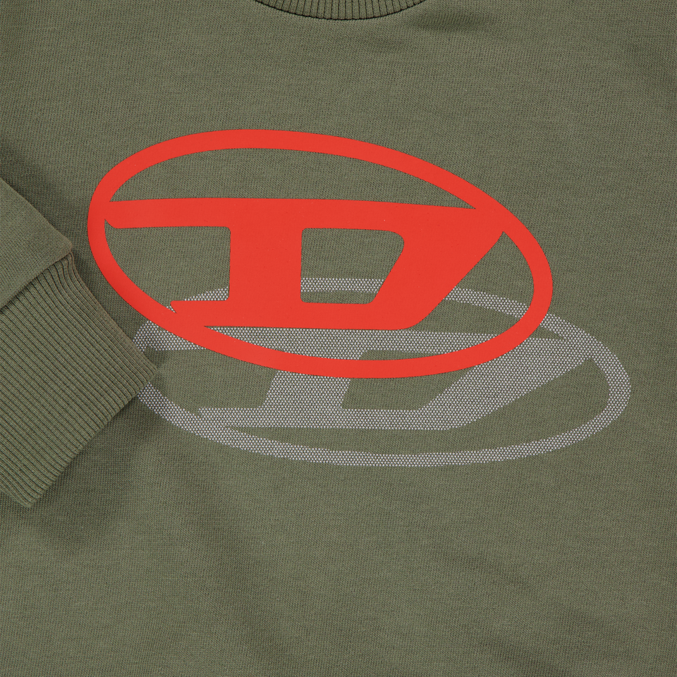 Diesel Baby Jongens Trui In Army