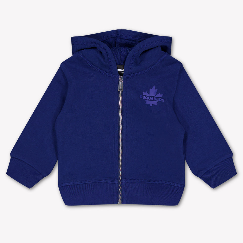 Dsquared2 Baby Boys Cardigan In Cobalt Blue