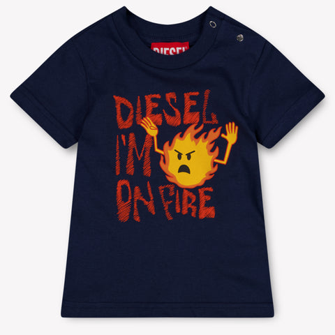 Diesel Baby Boys T-Shirt In Navy