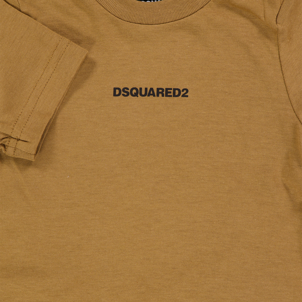 Dsquared2 Baby Jongens T-Shirt In Camel