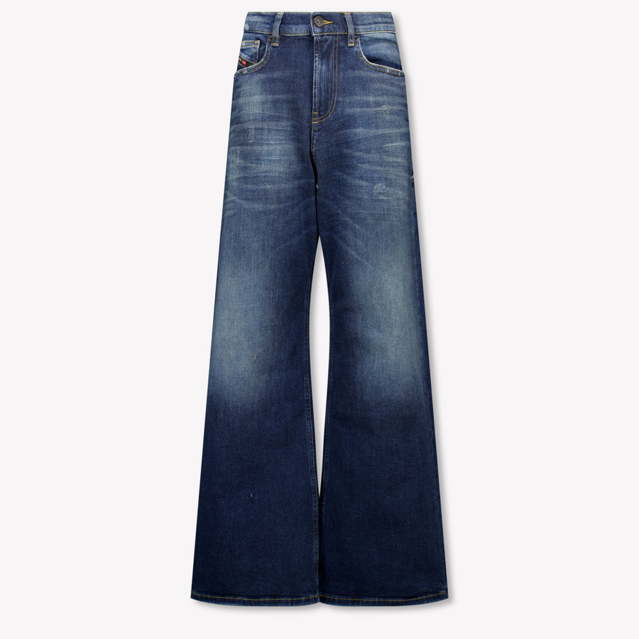 Diesel Kinder Meisjes Jeans In Donker Blauw