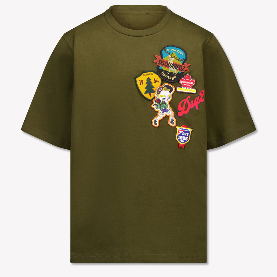 Dsquared2 Kids Boys T-Shirt In Army