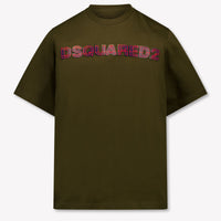 Dsquared2 Kids Boys T-Shirt In Army