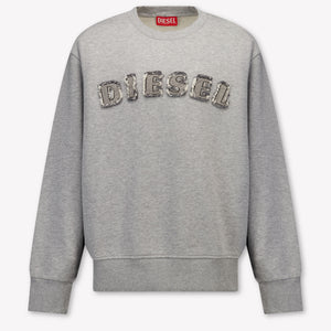 Diesel Kids Boys Sweater In Gray