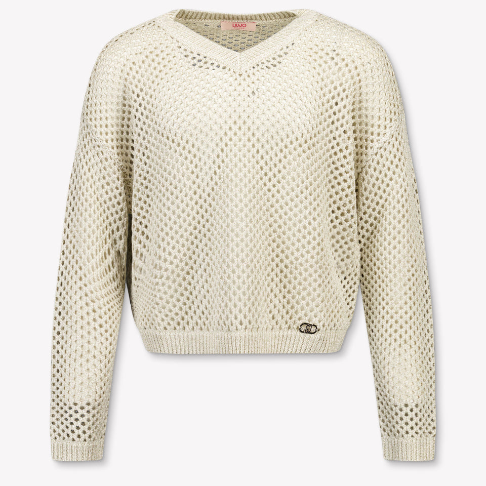 Liu Jo Kids Girls Sweater In Gold