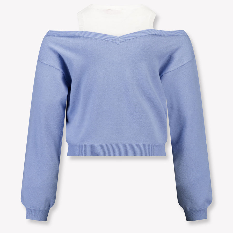 Liu Jo Kids Girls Sweater In Light Blue