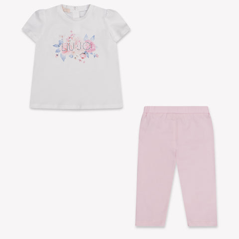 Liu Jo Baby Girls Set In White