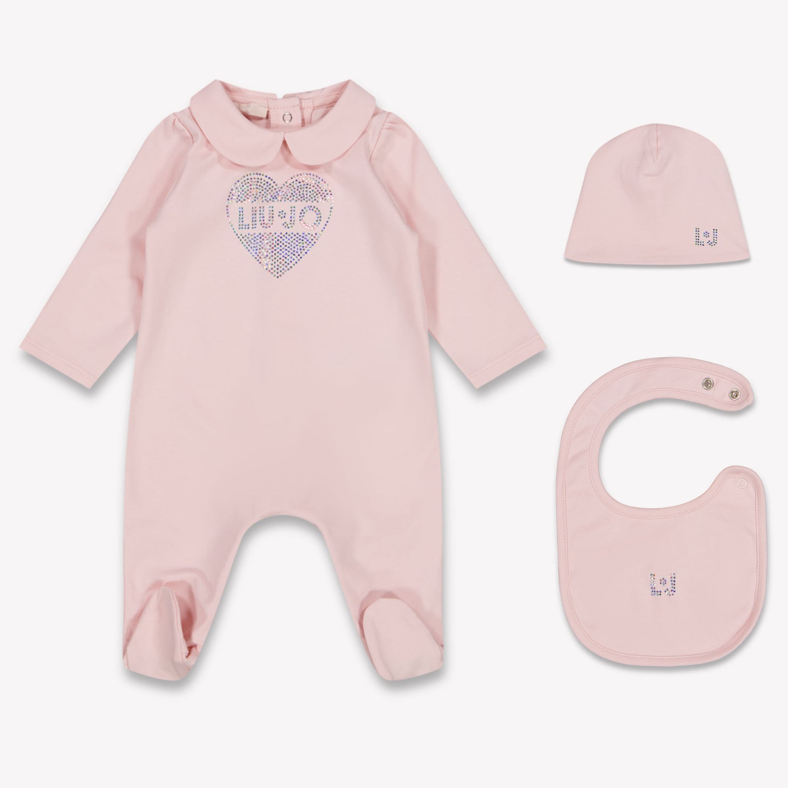 Liu Jo Baby Girls Playsuit In Light Pink