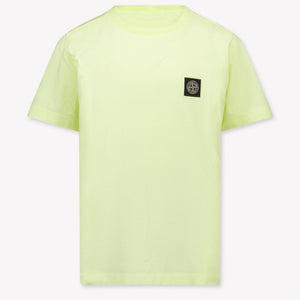 Stone Island Kids Boys T-Shirt In Yellow