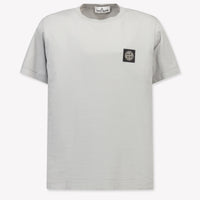 Stone Island Kids Boys T-Shirt In Light Gray