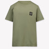 Stone Island Kids Boys T-Shirt In Taupe