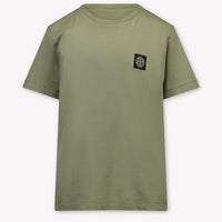 Stone Island Kids Boys T-Shirt In Taupe